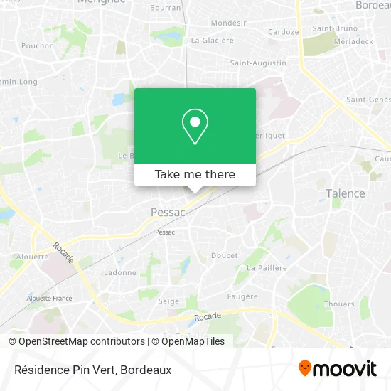Résidence Pin Vert map