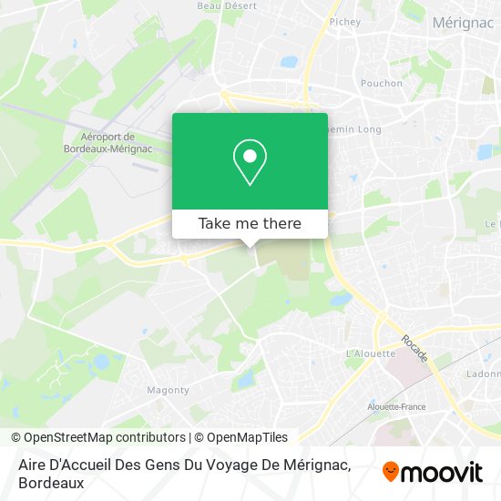 Aire D'Accueil Des Gens Du Voyage De Mérignac map