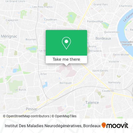Institut Des Maladies Neurodégénératives map
