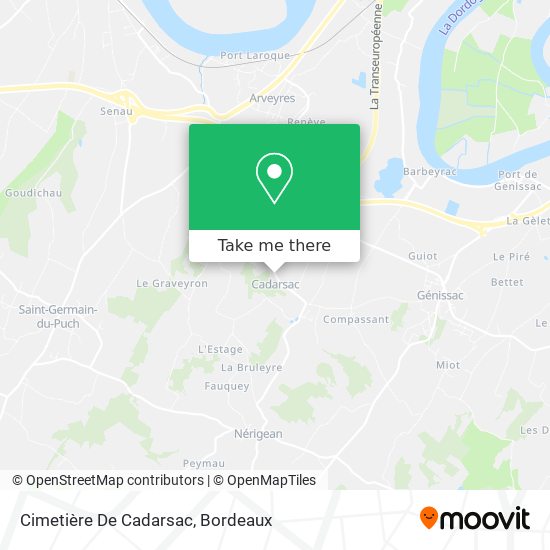 Cimetière De Cadarsac map