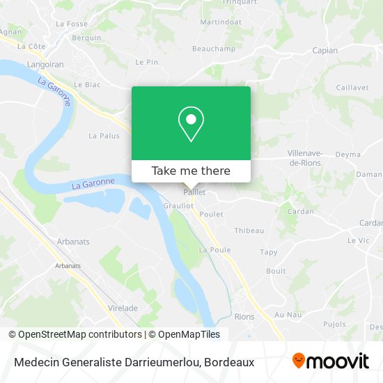 Medecin Generaliste Darrieumerlou map