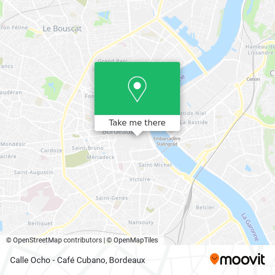 Calle Ocho - Café Cubano map