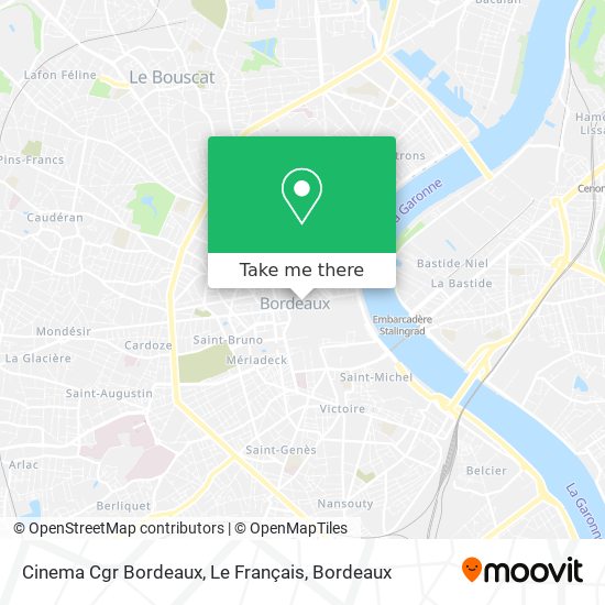 Cinema Cgr Bordeaux, Le Français map