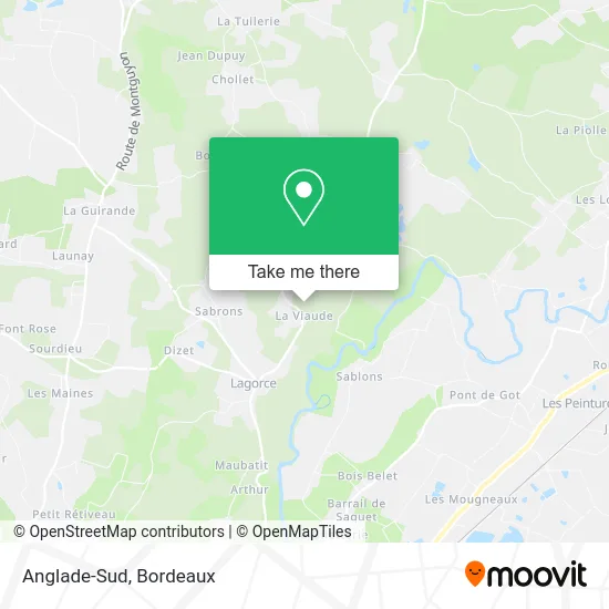Anglade-Sud map