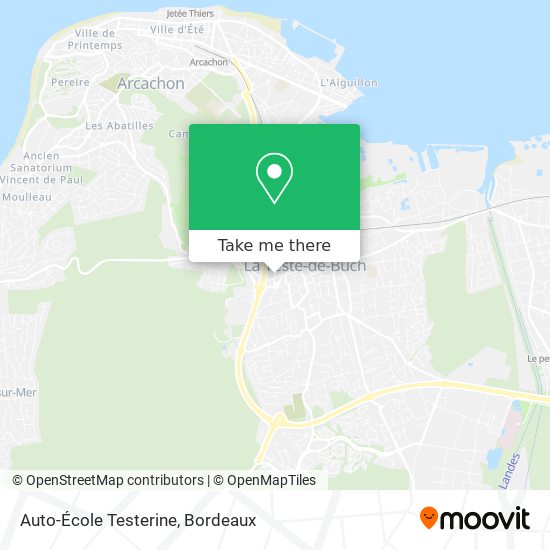 Auto-École Testerine map