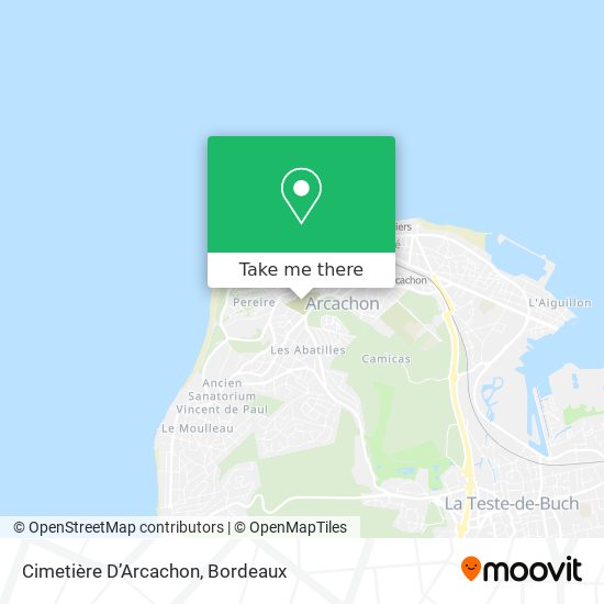Cimetière D’Arcachon map