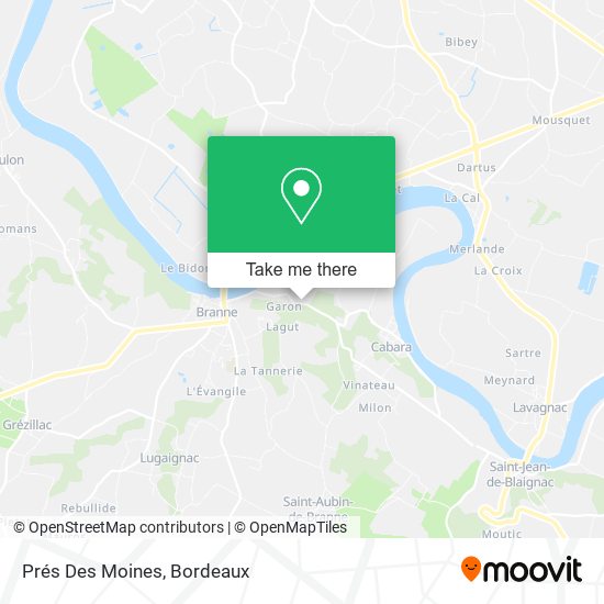 Prés Des Moines map