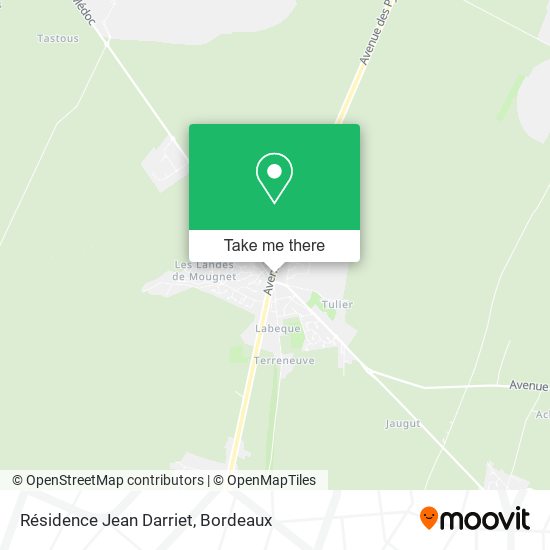 Résidence Jean Darriet map