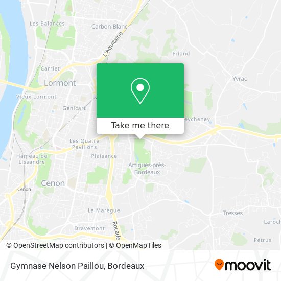 Gymnase Nelson Paillou map
