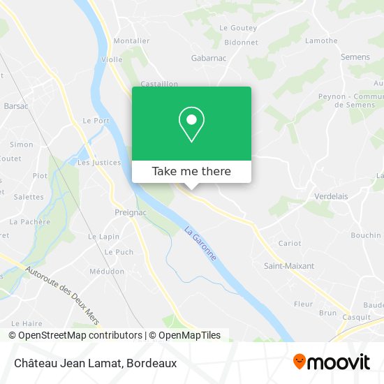 Château Jean Lamat map