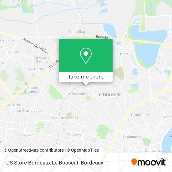 DS Store Bordeaux Le Bouscat map