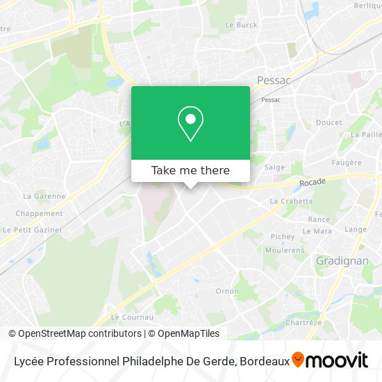 Lycée Professionnel Philadelphe De Gerde map