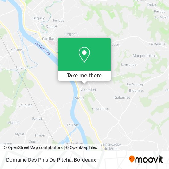 Mapa Domaine Des Pins De Pitcha