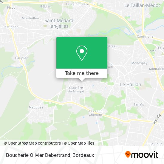 Boucherie Olivier Debertrand map