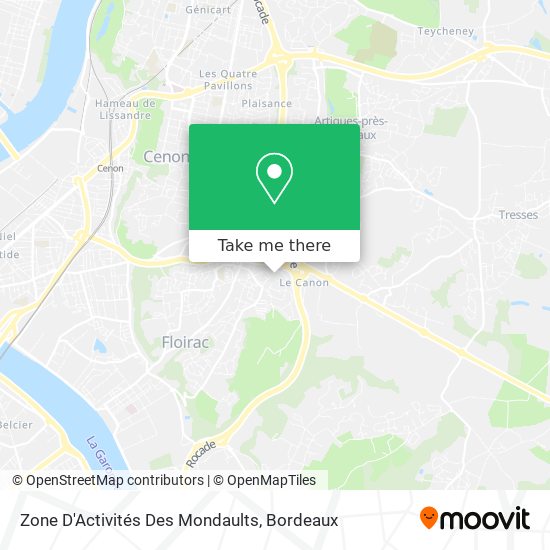 Zone D'Activités Des Mondaults map