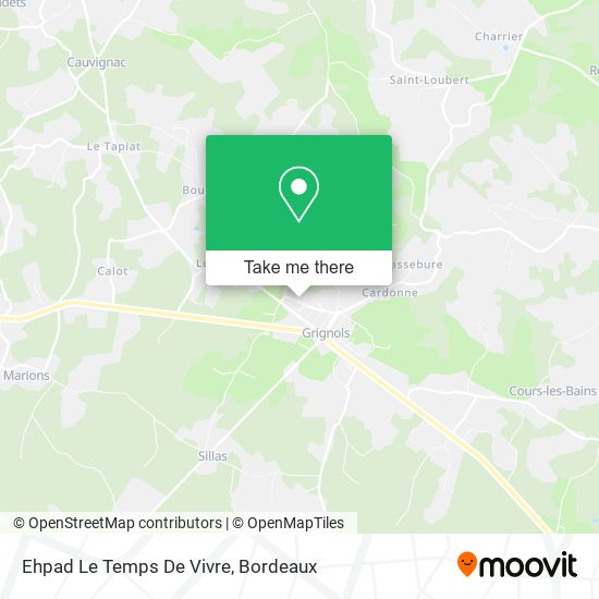 Ehpad Le Temps De Vivre map