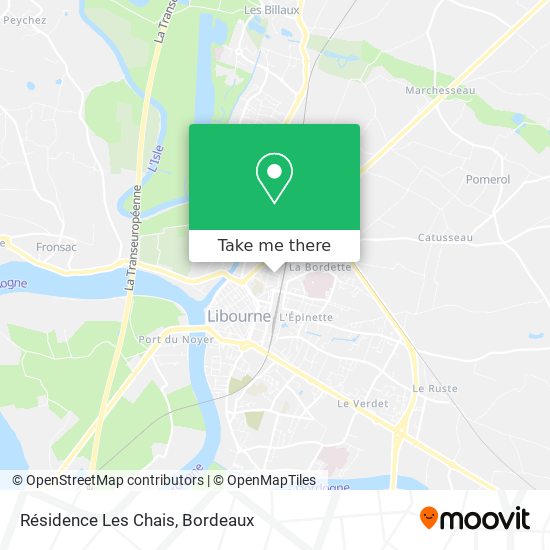 Résidence Les Chais map
