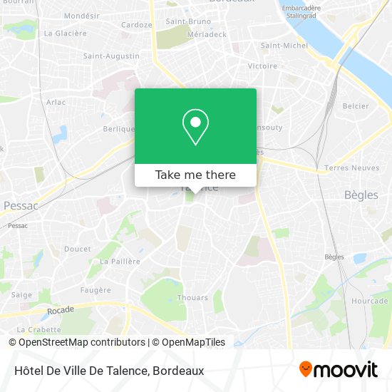 Hôtel De Ville De Talence map