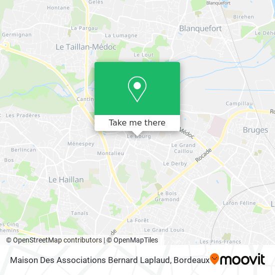 Maison Des Associations Bernard Laplaud map