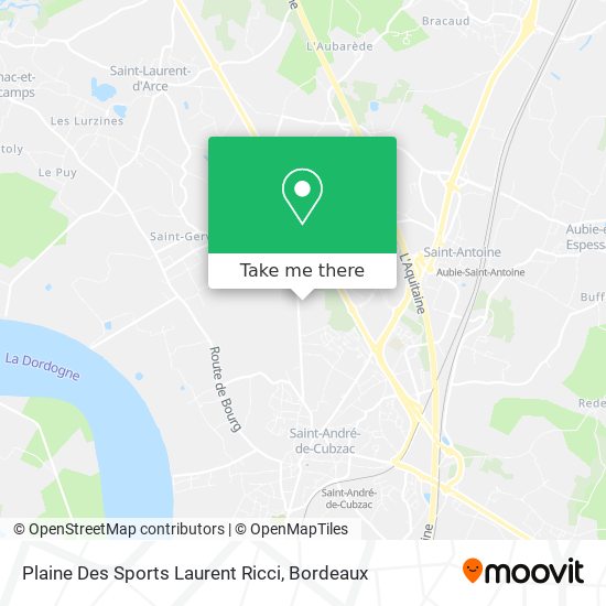 Plaine Des Sports Laurent Ricci map