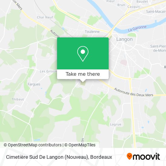 Cimetière Sud De Langon (Nouveau) map
