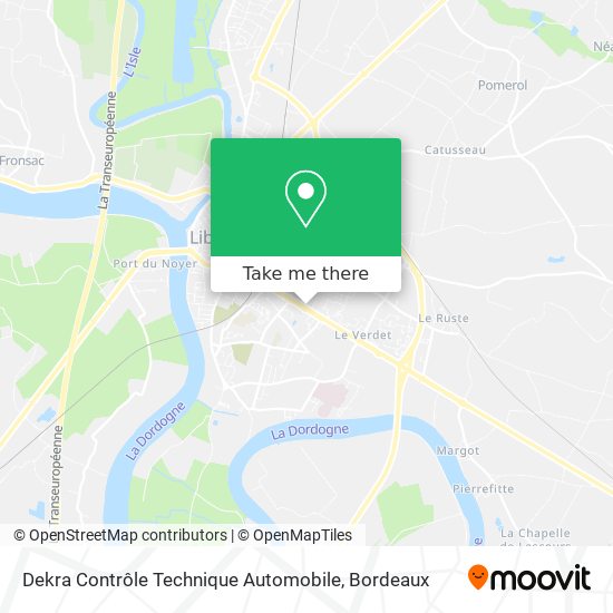 Dekra Contrôle Technique Automobile map