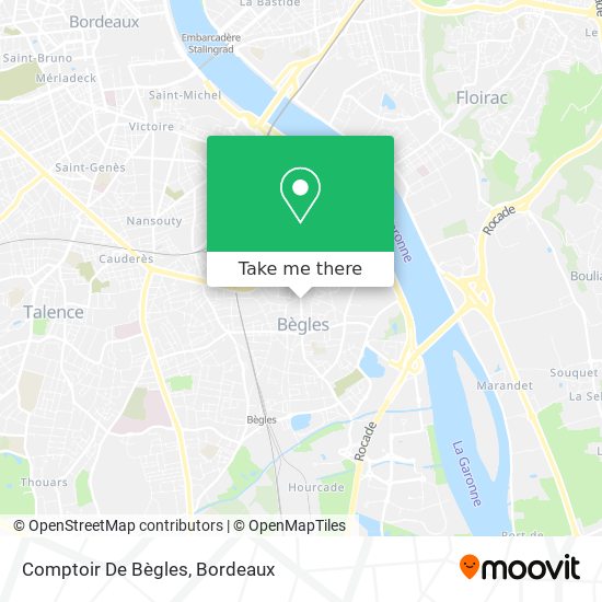 Comptoir De Bègles map