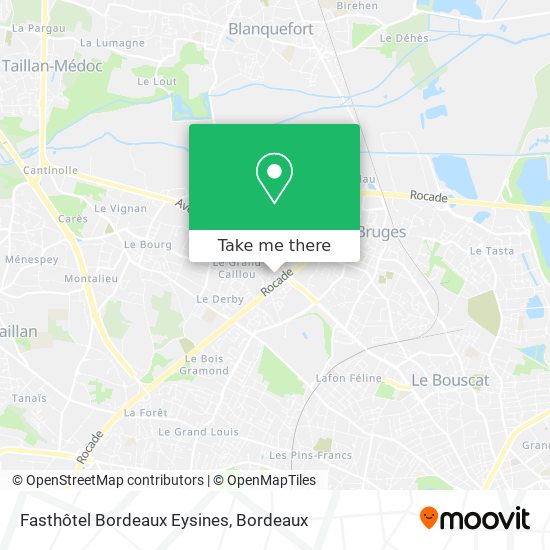 Fasthôtel Bordeaux Eysines map