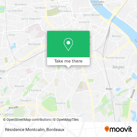 Mapa Résidence Montcalm