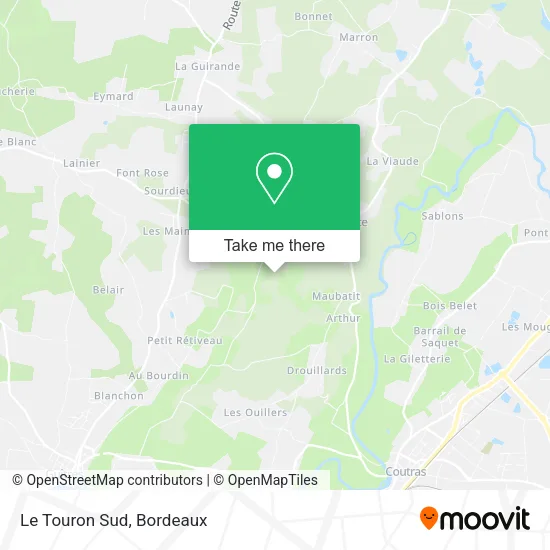 Le Touron Sud map