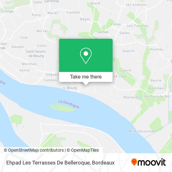 Ehpad Les Terrasses De Belleroque map