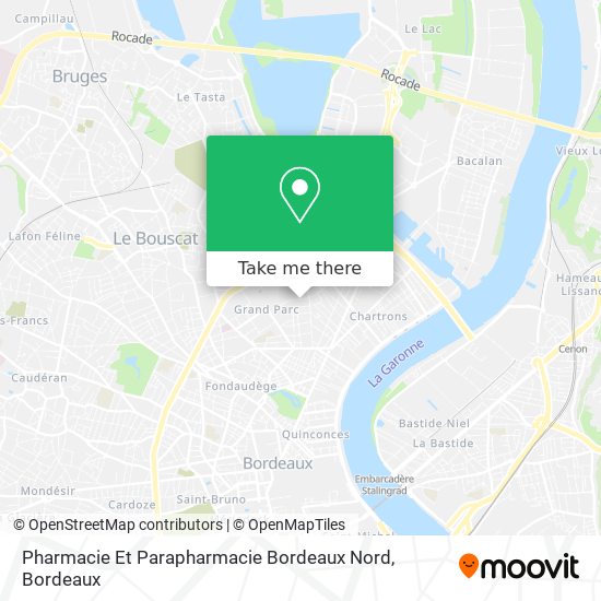 Pharmacie Et Parapharmacie Bordeaux Nord map