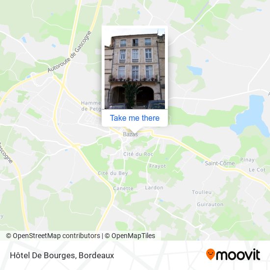 Mapa Hôtel De Bourges