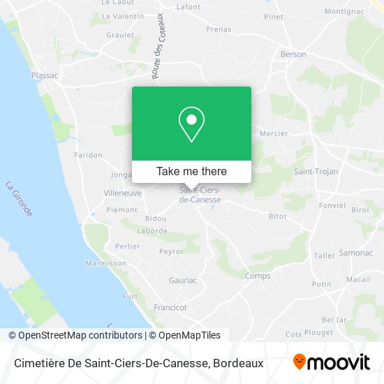 Cimetière De Saint-Ciers-De-Canesse map