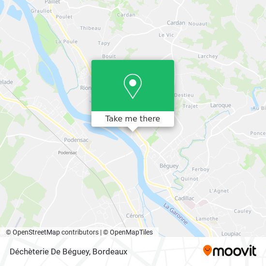 Mapa Déchèterie De Béguey