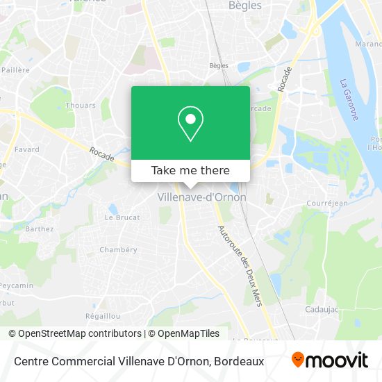 Centre Commercial Villenave D'Ornon map