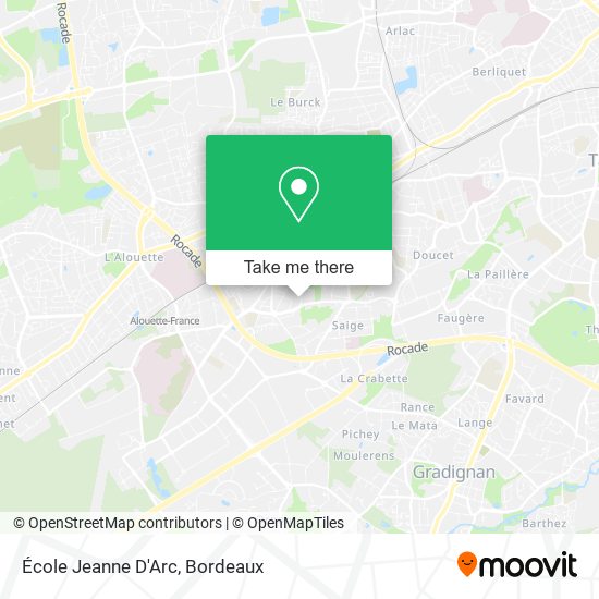 École Jeanne D'Arc map