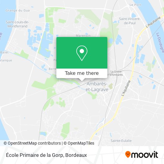 École Primaire de la Gorp map