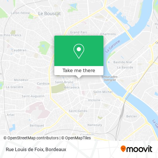 Mapa Rue Louis de Foix