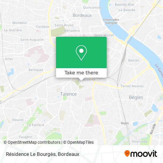 Résidence Le Bourgès map