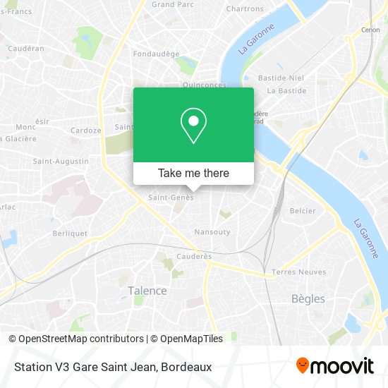 Station V3 Gare Saint Jean map