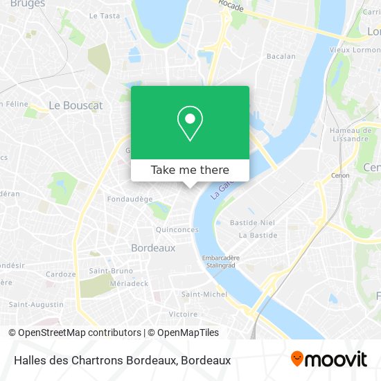 Halles des Chartrons Bordeaux map