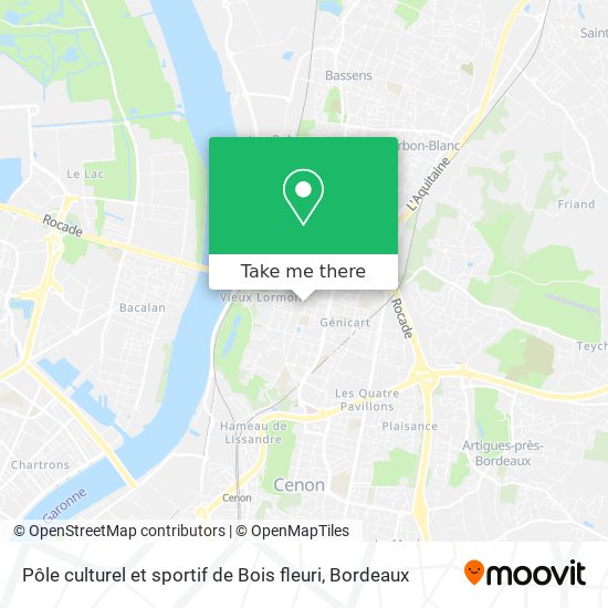 Pôle culturel et sportif de Bois fleuri map