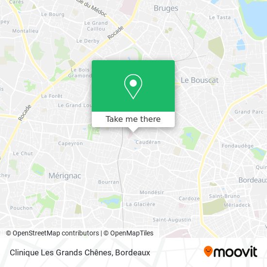 Clinique Les Grands Chênes map