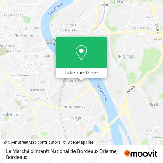 Le Marché d'Interêt National de Bordeaux Brienne map