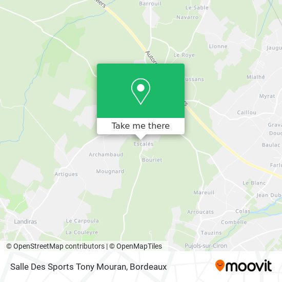 Salle Des Sports Tony Mouran map