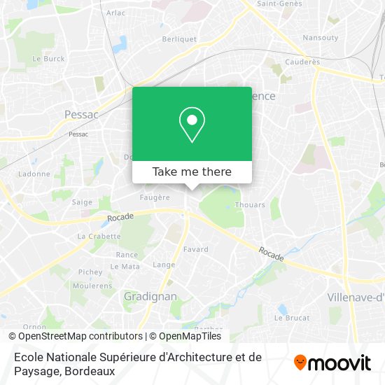 Ecole Nationale Supérieure d'Architecture et de Paysage map