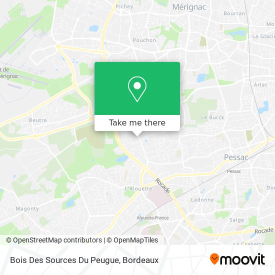 Bois Des Sources Du Peugue map