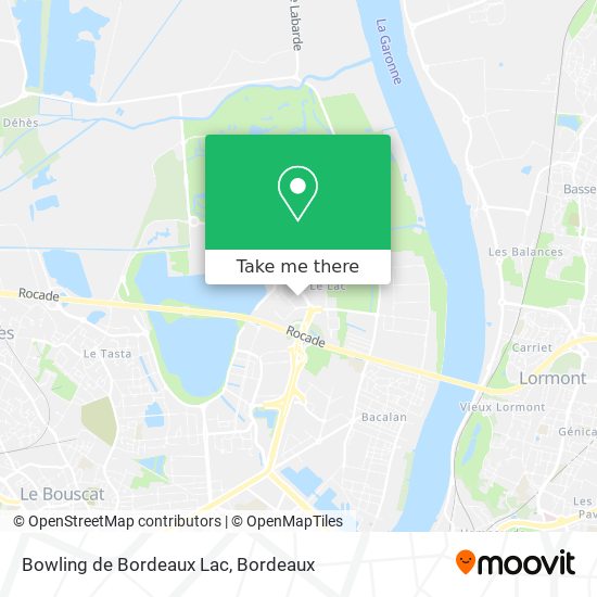 Bowling de Bordeaux Lac map