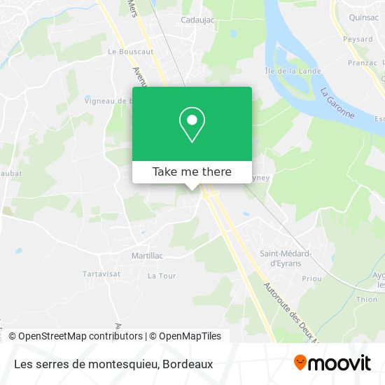 Les serres de montesquieu map